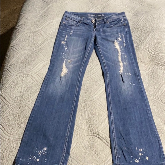Denim - Bootcut jeans. 29x35.